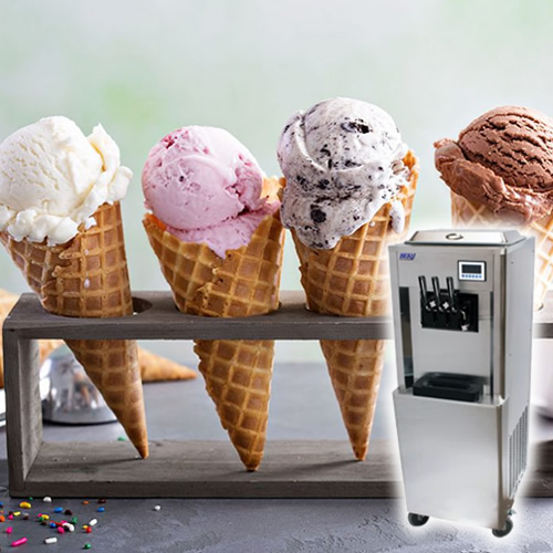 Triple Ice Cream Machine for Hire